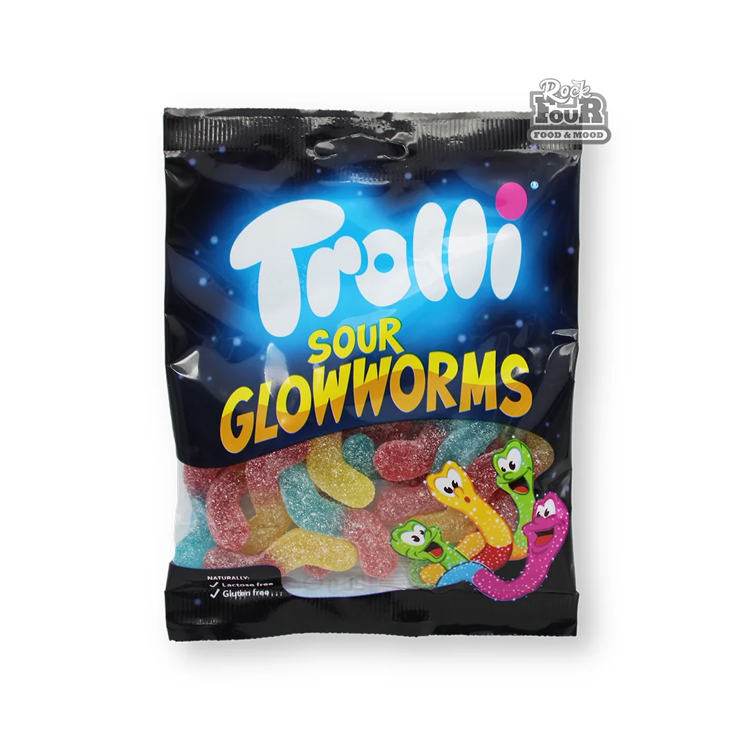 Դոնդողանման կոնֆետներ «Trolli Sour Glowworms» 100գ
